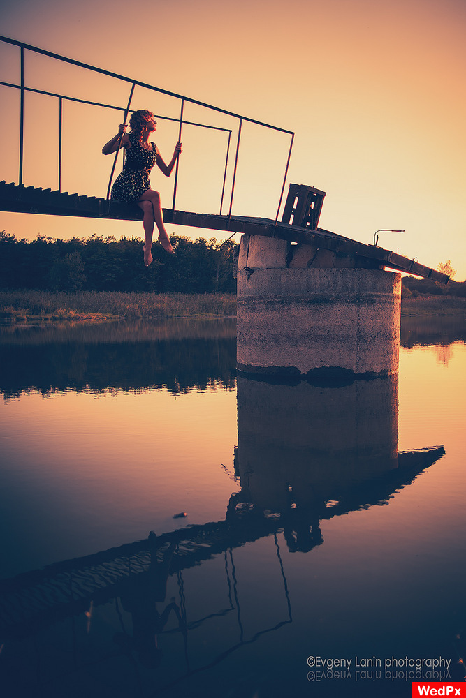 Reflections on a bridge