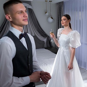 New wedding photo. Ah, that look...