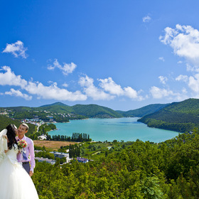 Above the lake Abrau