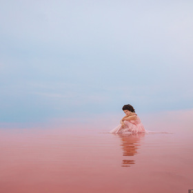 Розовое озеро. Крым. Фотограф - Сергей Юшков